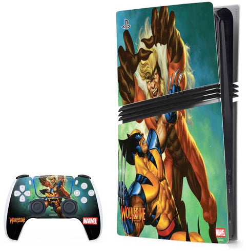 Marvel X-Men Wolverine Vs Sabretooth PlayStation PS5 Skins